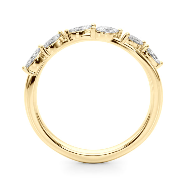 0.60 Ctw 6-Stone Marquise Cut Diamond Wedding Band