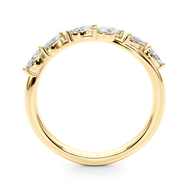 0.60 Ctw 6-Stone Marquise Cut Diamond Wedding Band