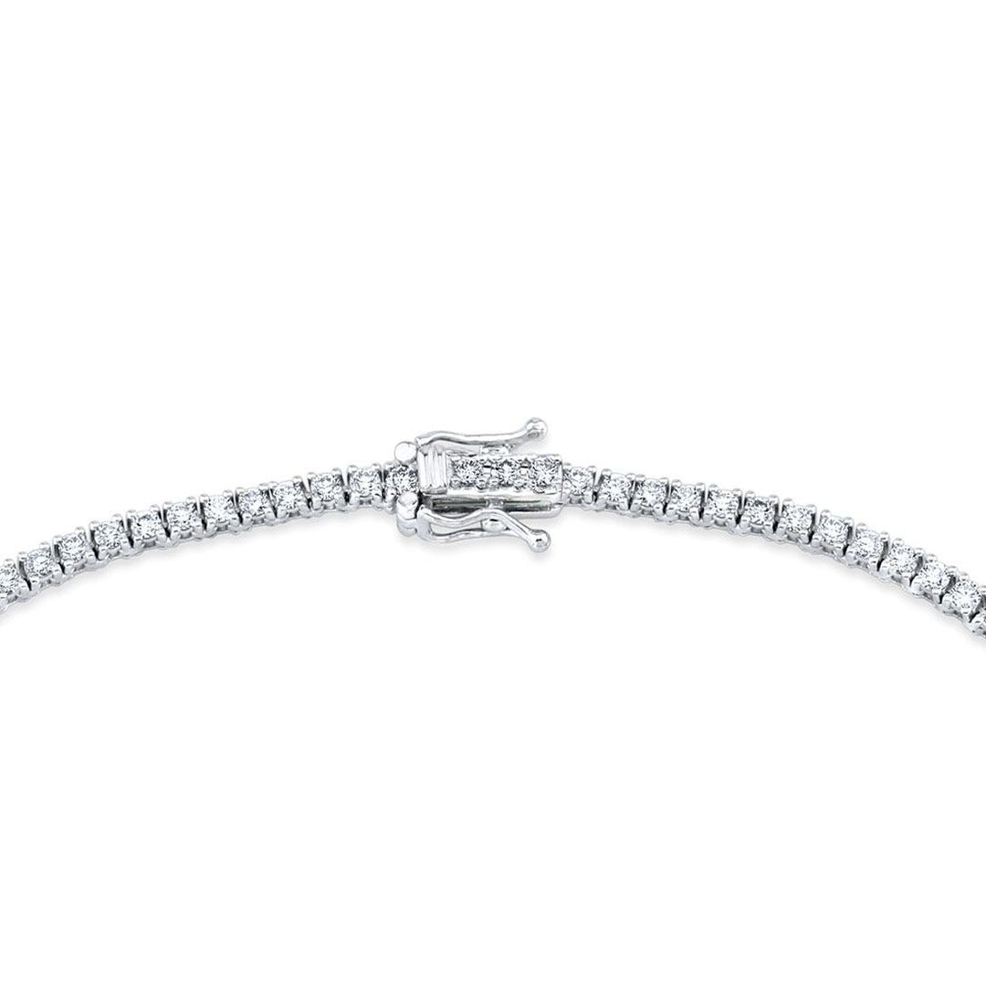 Classic Round Cut Diamond Tennis Necklace (5 Ctw.)