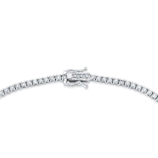 Classic Round Cut Diamond Tennis Necklace (5 Ctw.)