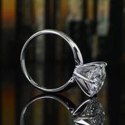 Solitaire Engagement Ring Set Side View