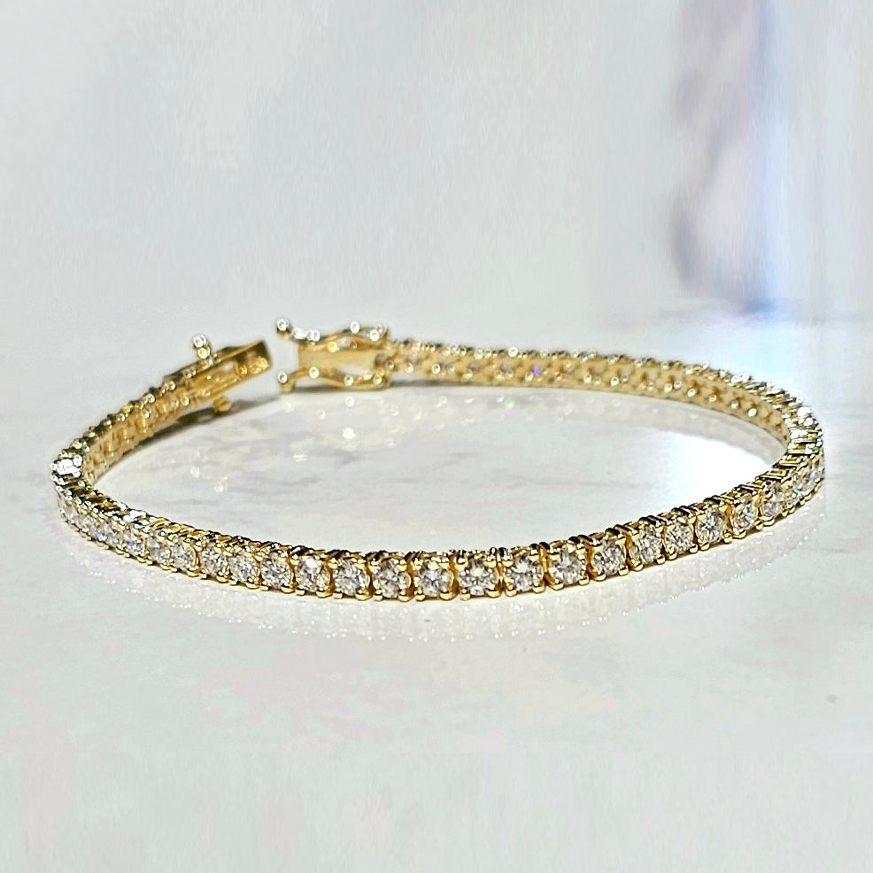 5 Carats Tennis Bracelet Natural Diamonds F,VS1 or G,VS2-SI1
