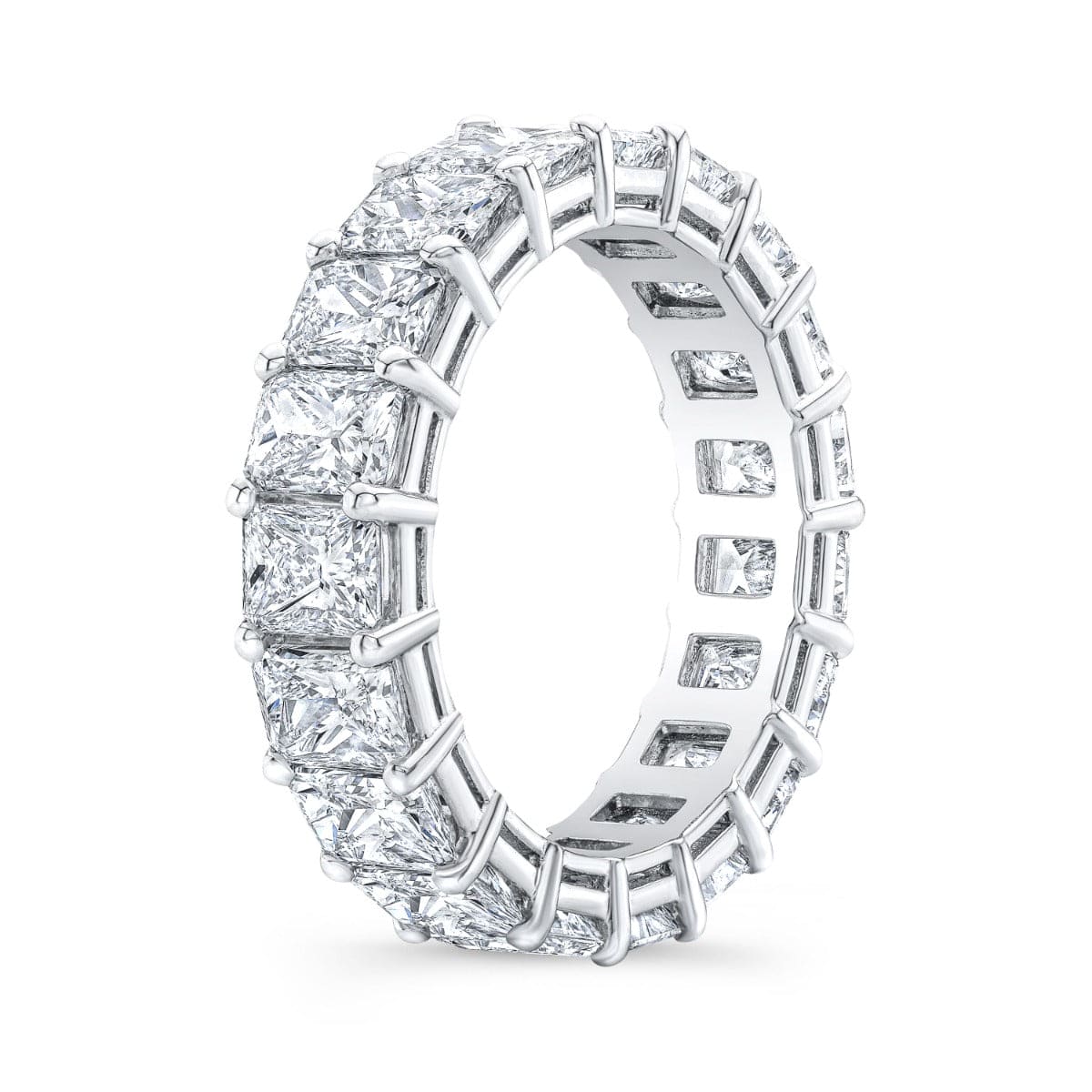 6 carats radiant eternity band