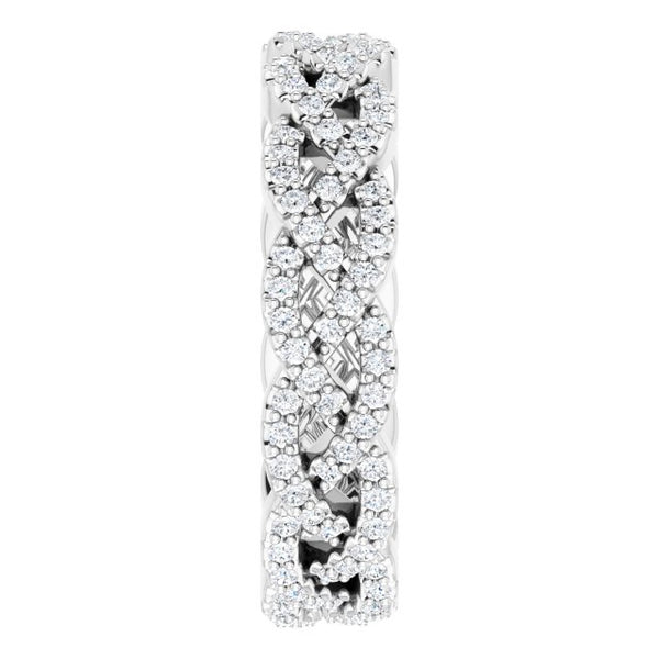 Braided Diamond Eternity Band (0.50 ctw)