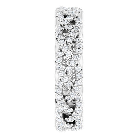 Braided Diamond Eternity Band (0.50 ctw)