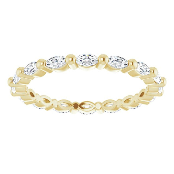 Marquise Cut Diamond Eternity Ring East-West F-G,VS (0.50 Ctw)