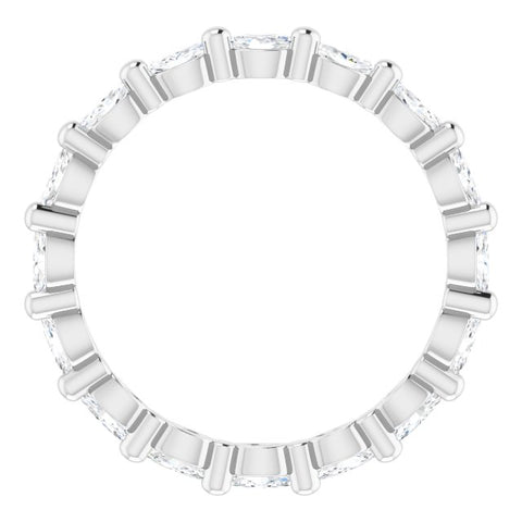Lab Grown Diamond Marquise Cut Eternity Band East West