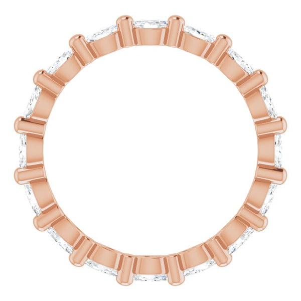Marquise Cut Diamond Eternity Ring East-West F-G,VS (0.50 Ctw)