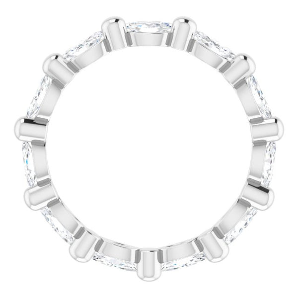 Marquise Cut Diamond Eternity Ring East-West F-G,VS (1.00 Ctw)