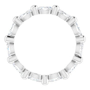 Lab Grown Diamond Marquise Cut Eternity Band East West