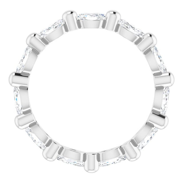 Lab Grown Diamond Marquise Cut Eternity Band East West