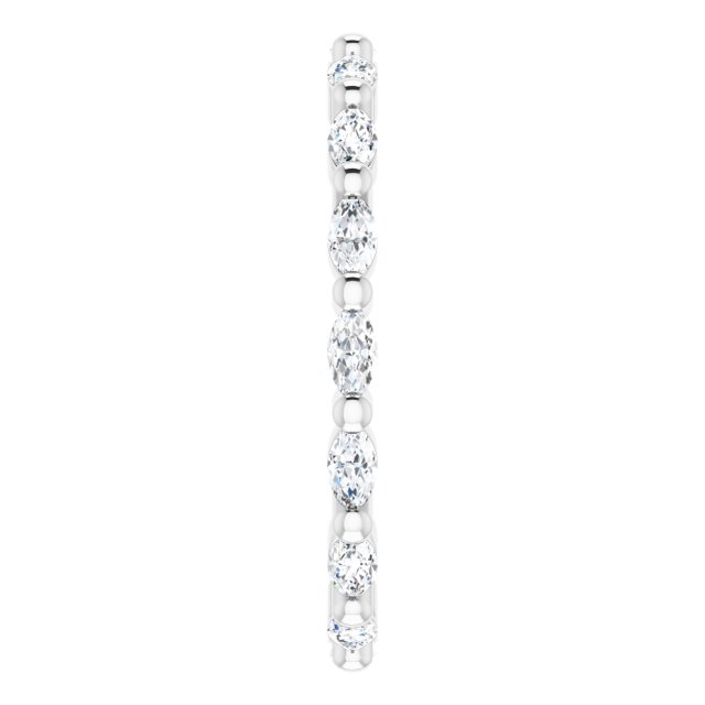 Marquise Cut Diamond Eternity Ring East-West F-G,VS (0.50 Ctw)