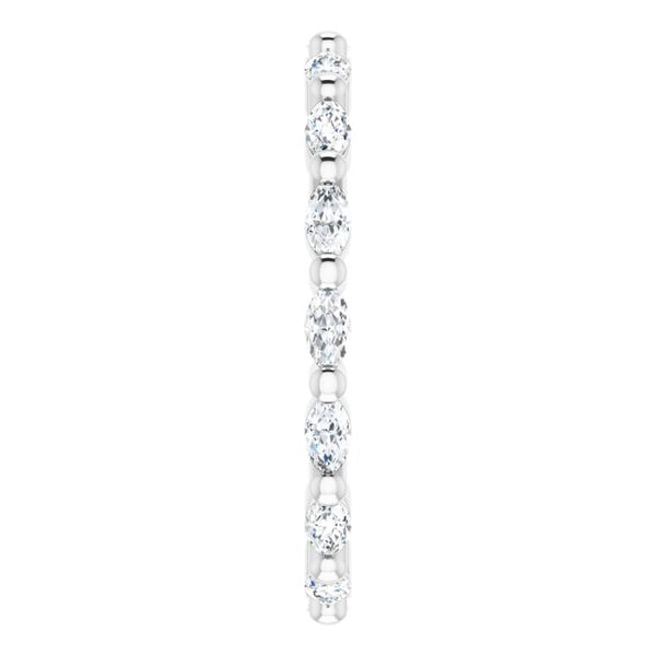 Marquise Cut Diamond Eternity Ring East-West F-G,VS (0.50 Ctw)