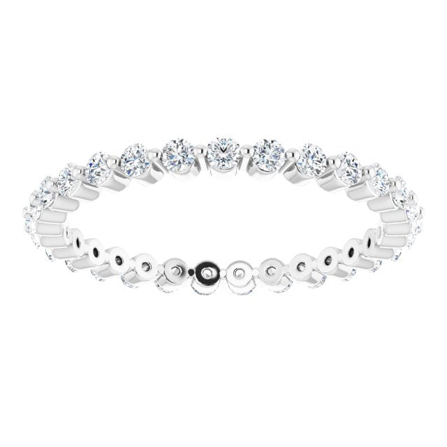 Round cut diamond eternity ring f g, vs 0