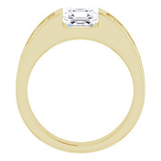 Celtic Asscher Cut Men's Engagement Ring 1 Ct. G Color VVS2 GIA Certified