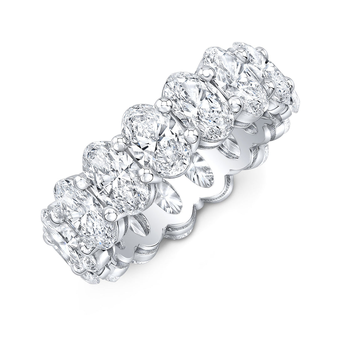 8 Carats Oval Eternity Band