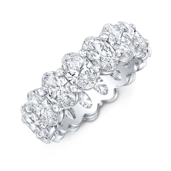 8 Carats Oval Eternity Band