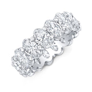 8 Carats Oval Eternity Band