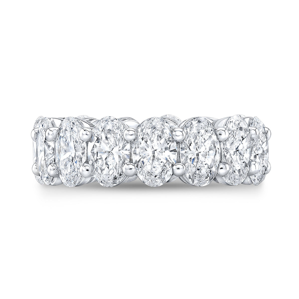 8 carats oval eternity band