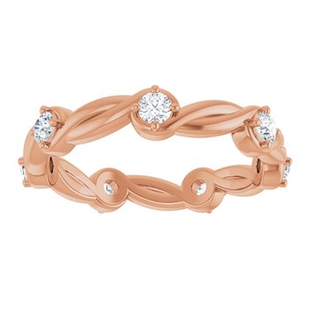 Twist Round Diamond Eternity Band 0.50 ctw