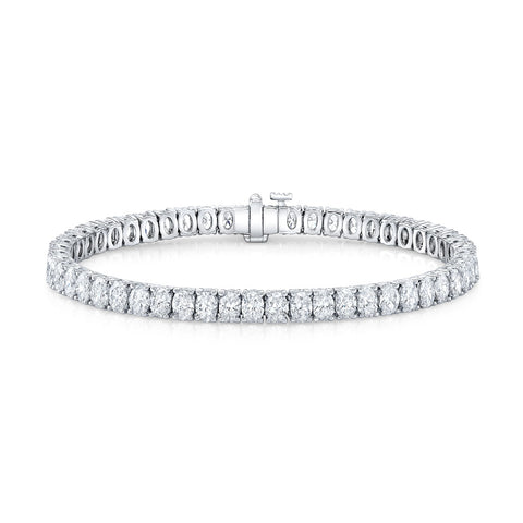 8.00 Carat Oval Cut Tennis Bracelet Natural Earth Mined