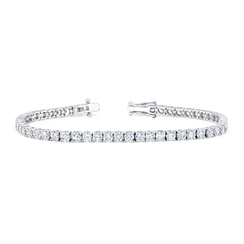 7 Carat Diamond Tennis Bracelet Round Cut G Color SI1 Clarity