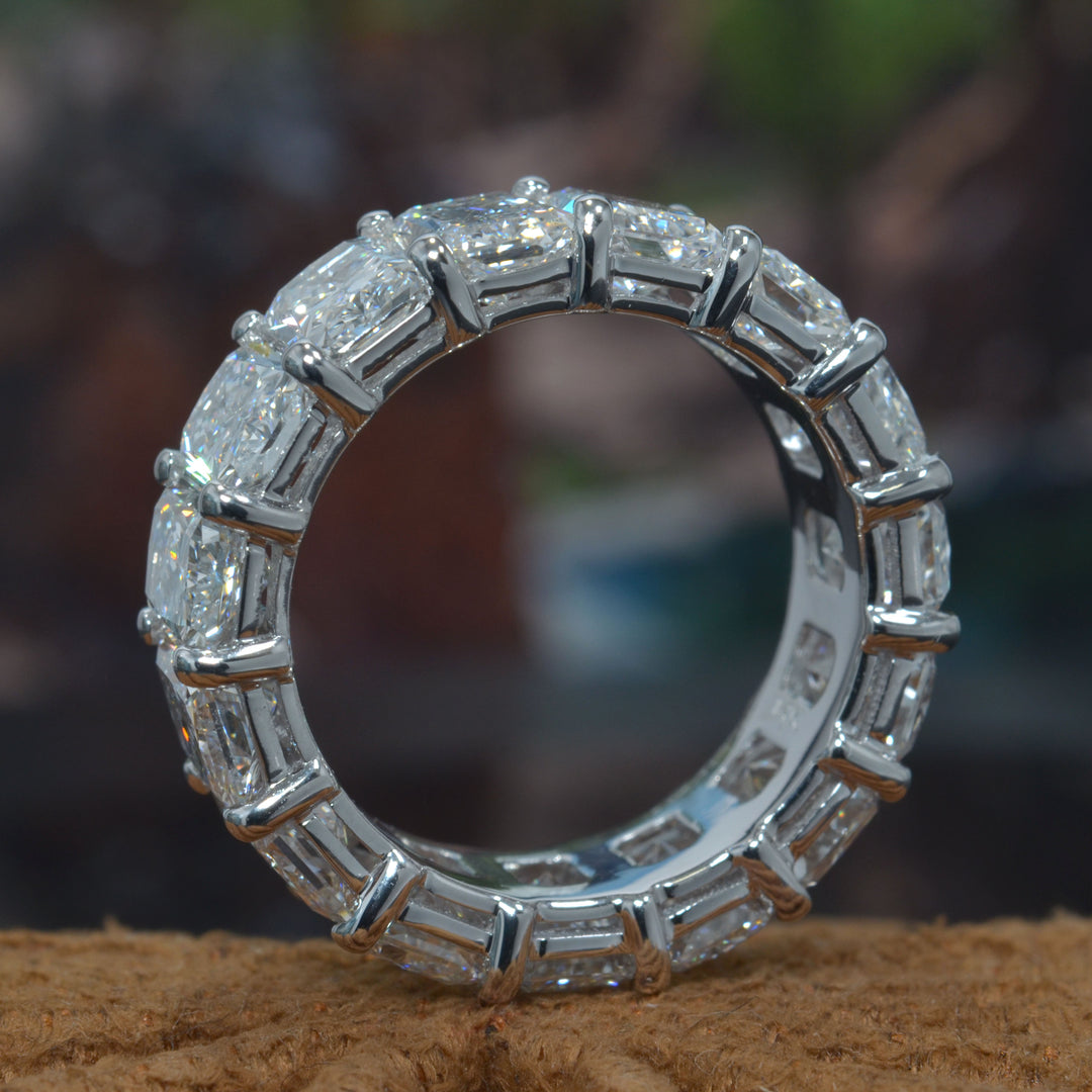 Radiant Cut Eternity Band Lab Grown