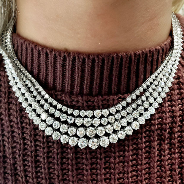 11 Carats Riviera Tennis Necklace