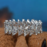 Lab Grown Eternity Band Marquise Cut