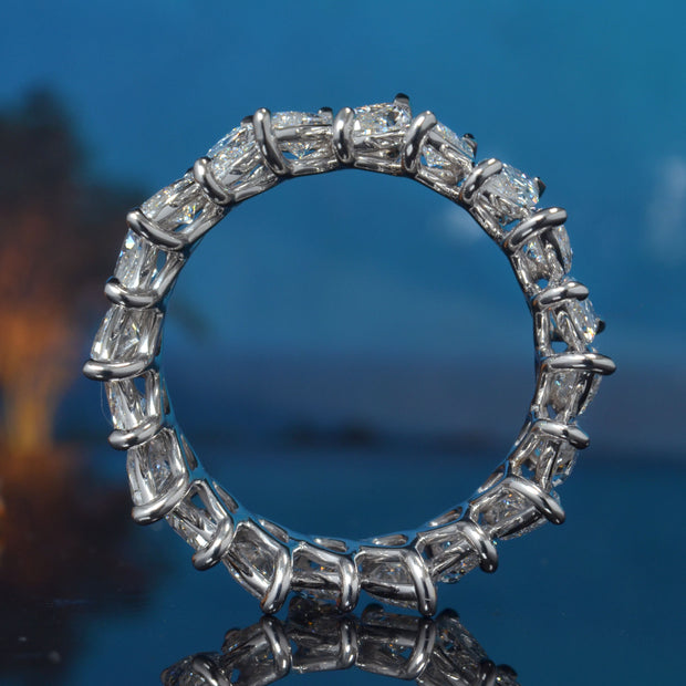 Lab Grown Eternity Band Marquise Cut