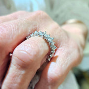 Lab Grown Eternity Band Marquise Cut