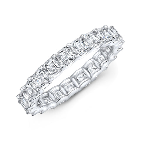Lab Grown Eternity Band Asscher Cut (Square Emerald)