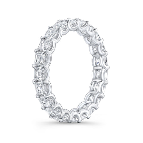 Lab Grown Eternity Band Asscher Cut (Square Emerald)