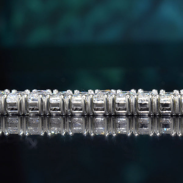 Lab Grown Diamond Emerald Cut Tennis Bracelet