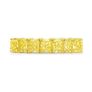 Yellow Radiant Eternity Band Front View