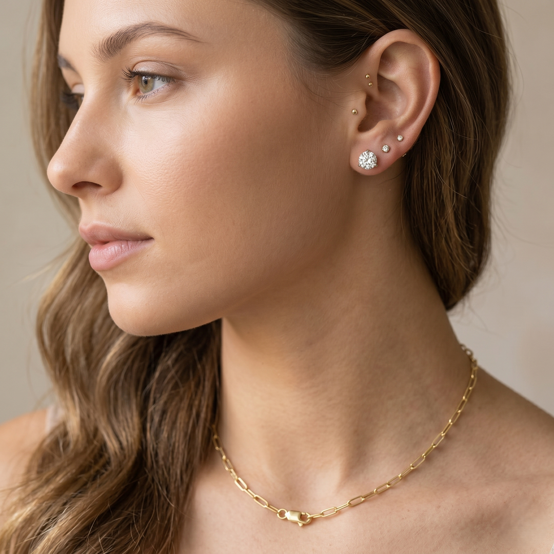 Link Chain 14K Solid Gold 2.1mm