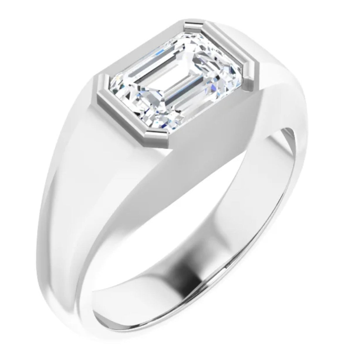 Gen's diamond ring white