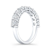Lab Grown Cushion Cut Half Eternity Diamond Ring