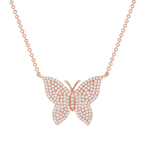 Butterfly Diamond Necklace