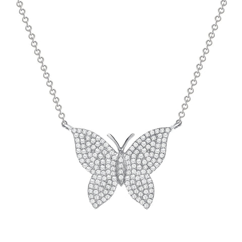 Butterfly Diamond Necklace