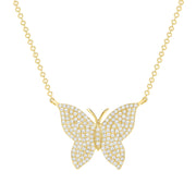 Butterfly Diamond Necklace