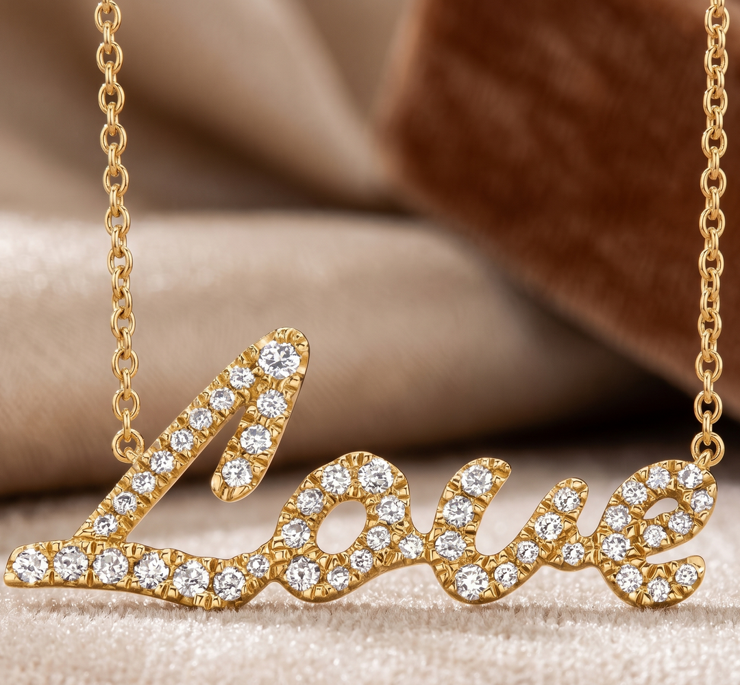 Love Diamond Pendant Necklace