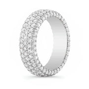 Lab Grown Men's Eternity Round Diamond Ring 7mm Width (5.00 Ctw)