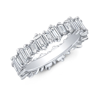 Mixed Size Baguette Eternity Band Wrap Around 