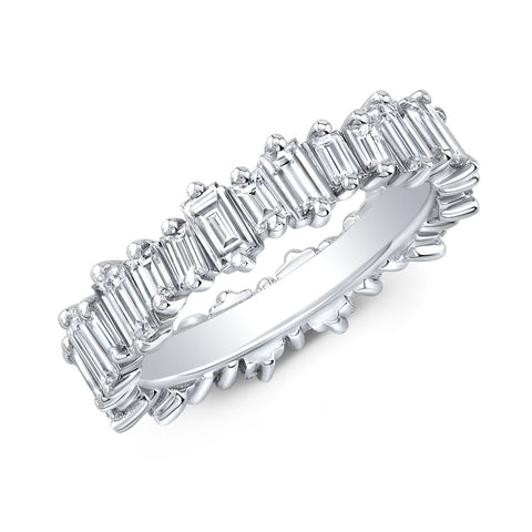Mixed Size Baguette Eternity Band Wrap Around 
