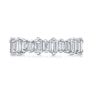 Mixed Size Baguette Eternity Band Wrap Around Front View