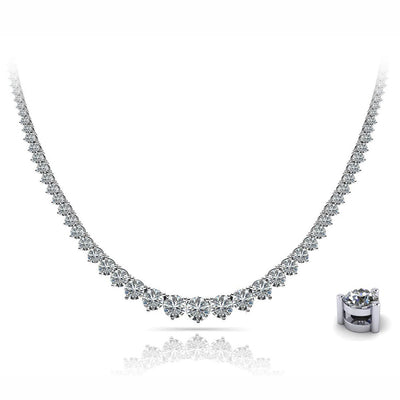 11 Carats Riviera Tennis Necklace