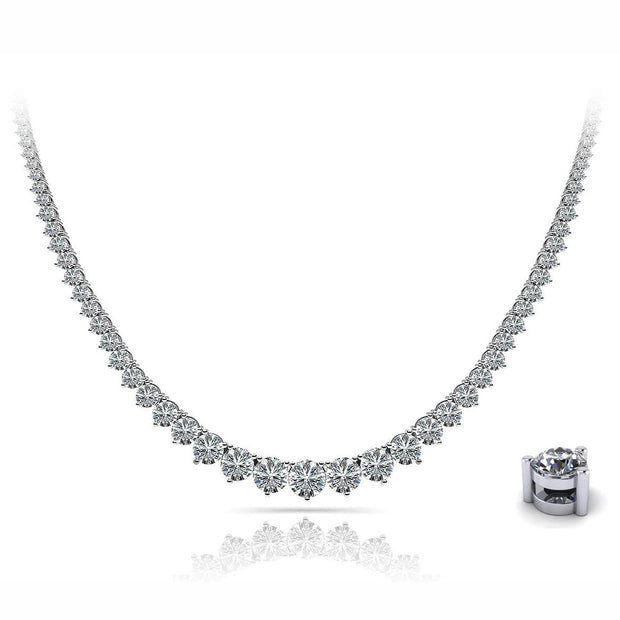 11 Carats Riviera Tennis Necklace