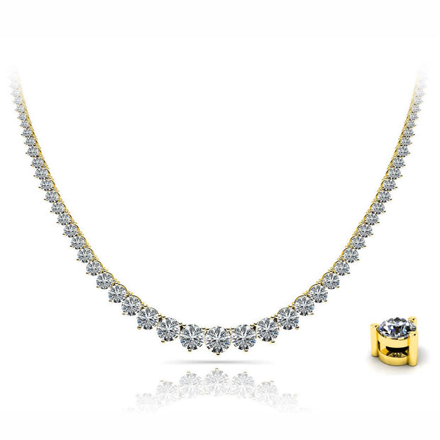 11 Carats Riviera Tennis Necklace