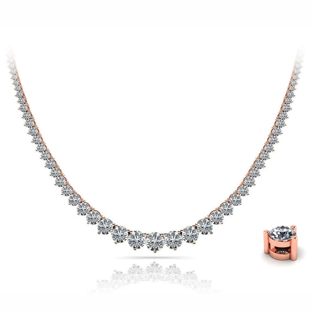 11 Carats Riviera Tennis Necklace